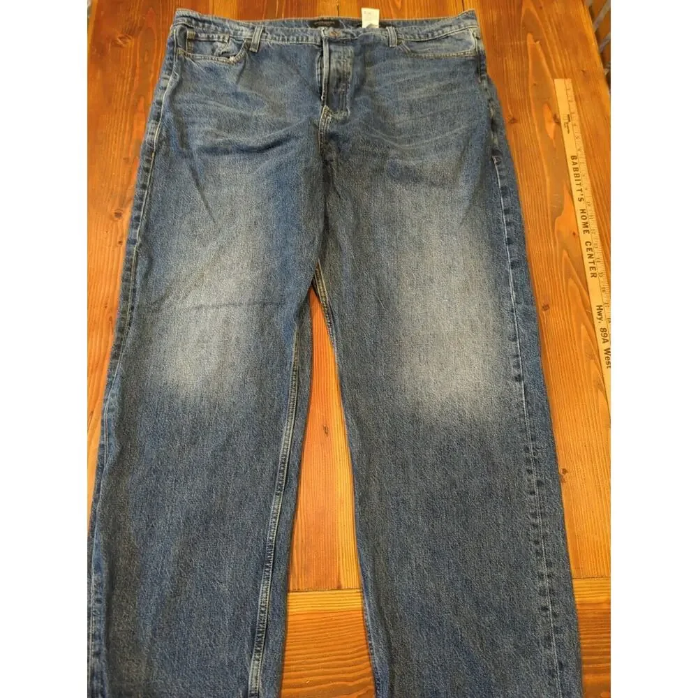 Men's‎ Banana Republic Mid-rise Loose StovePipe Jeans Sz 35 Button Fly